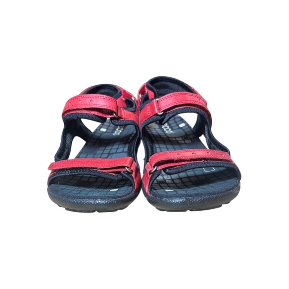 ECCO Cruise Red Leather
Sport Sandals Three Strap Adjustable Womens 8.5(39) - Picture 7 of 8